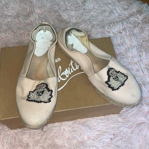 Christian Louboutin Pale Pink Espadrilles Size 36